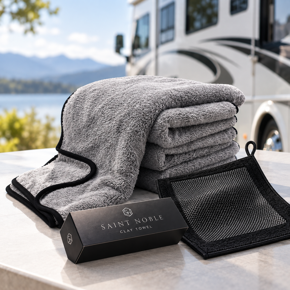 Reset RV Finish Kit | Clay Towel + XL Microfiber Drying Towel