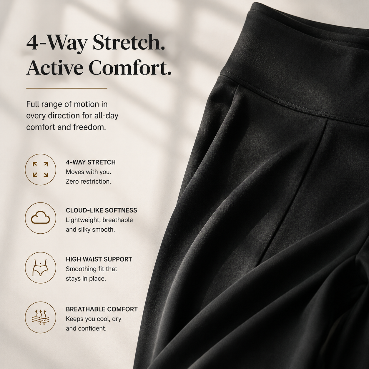 High Waist Wide Leg Pants