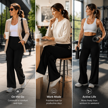 High Waist Wide Leg Pants