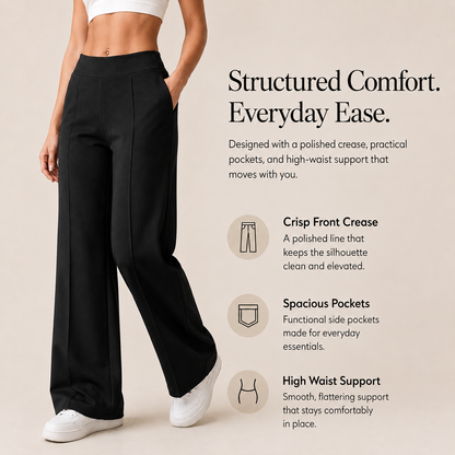 High Waist Wide Leg Pants