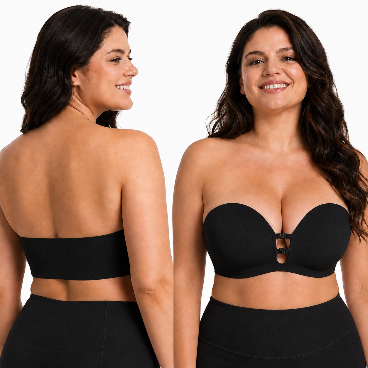 Strapless Front Closure Bra - Wireless with anti-slip