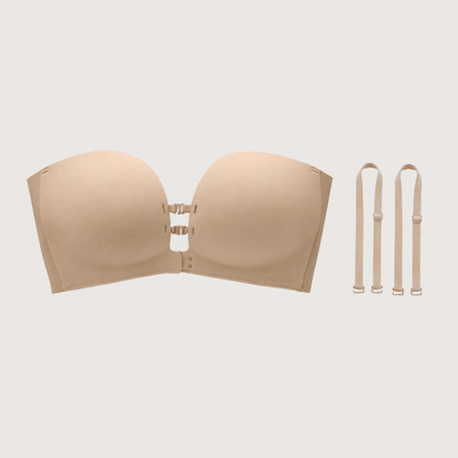 Strapless Front Closure Bra - Wireless with anti-slip
