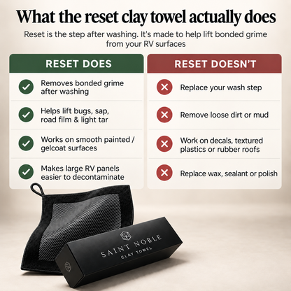 The Reset Clay Towel | Built for RV sized jobs